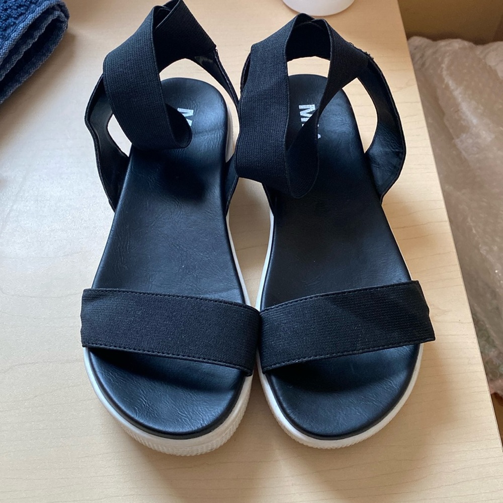 MIA Strappy Black Sandals